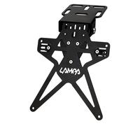 Portaplacas Moto Placa Italia Aluminio Regulable Inclinable Negro Aero-X Evo 3