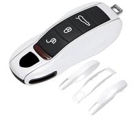 AeroBon 3 Piezas lacada Cubierta para Llave/Llavero Carcasa Carcasa Compatible con Porsche Key Shell (MK1)