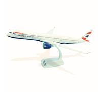 AeroClix British Airways Airbus A350-1000 - Modelo de avión con registro G-XWBS en escala 1/200, modelo de avión de plástico de 37 cm de largo