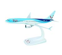 AeroClix Modelo de avión TUI Boeing 737 Max 8 'Malta' en escala 1/200 modelo de avión para exhibición con soporte, empuje juntos modelo avión para coleccionistas, 21 cm de longitud