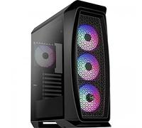 Aerocool Caja PC Aero One Frost Micro ATX con ventana lateral y 4 ventiladores Negro