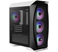 Aerocool AEROONEMINIFROST, Caja PC Micro ATX, 4 Ventiladores, 2 Paneles, Blanco
