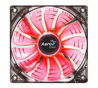 Aerocool Air Force 14cm Computer case Fan - Ventilador de PC (Carcasa del ordenador, Ventilador, Negro, Rojo, LED, Rojo)