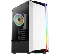 Aerocool BIONICV2WH Blanca, Caja Gaming RGB ATX, Cristal Templado+Ventilador RGB