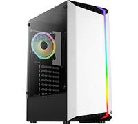 Aerocool BIONICV2WH Blanca, Caja Gaming RGB ATX, Cristal Templado+Ventilador RGB