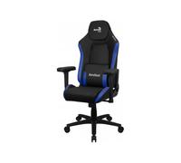 Aerocool CROWNBB Azul, Silla Gaming Ergonómica, Cojines Ajustables, Cuero Sintético Premium
