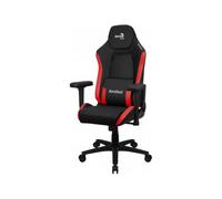 Aerocool CROWNBR Rojo, Silla Gaming Ergonómica, Cojines Ajustables, Cuero Sintético Premium