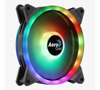 Aerocool duo 14 argb led pc fan, 140 mm, 1000 rpm, curved fan blades f