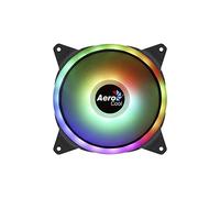Aerocool Duo 14 ARGB LED PC Fan, 140 mm, 1000 rpm, Curved Fan Blades for Maximum Cooling and Anti-Vibration Pads