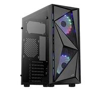 Aerocool GLIDERCOSMO, Caja PC, 2xVentiladores FRGB, Panel Lateral, Rejilla, Negro