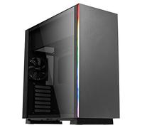 Aerocool GLO Negro Caja de Vidrio Templado RGB Midi con Dos Rayas RGB LED