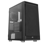 Aerocool GRAPHITEV1, Caja PC ATX, Cristal Templado, Panel Frontal Mesh, Negro