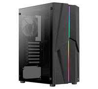 Aerocool MECHA, Caja PC ATX, ARGB Frontal, Cristal Templado, Ventilador 12cm