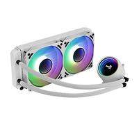 Aerocool, MIRAGEL240W, Refrigeración Líquida CPU, 2xVentilador 12cm ARGB, TDP 400W,Blanco