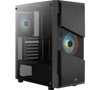 AEROCOOL PGS Menace Saturn RGB-G-BK-V1 Black Mid Tower PC Case