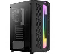 Aerocool Prime Cristal Templado USB 3.1 RGB Negra