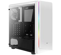 Aerocool Rift, caja PC ATX blanca, RGB 13 modos, panel lateral, ventilador 12cm, blanco