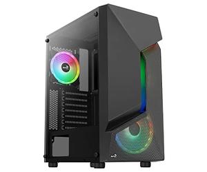 Aerocool SCAPEBKV3, Caja Gaming ATX, Frontal RGB LED, Cristal Templado, 3xVentiladores ARGB, Negro