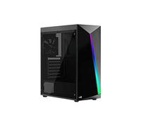 Aerocool Shard Tempered Glass RGB Mid Tower Case, Black