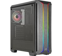 Aerocool SKYLINEV2BK, Caja PC ATX, Panel Frontal Doble LED ARGB, Ventilador ARGB 12cm, Negro