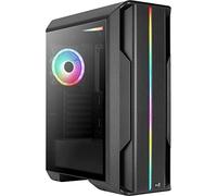 Aerocool Splinter Duo, ARGB ATX Mid Tower Case, 3 x Duo 12 ARGB Fans, ARGB Front Panel, Black