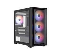 Aerocool Tern Mini, Caja PC Micro ATX, 4X Ventiladores FRGB 120mm, Ventana Completa Vidrio Templado, Frontal Mesh, Soporte Refrigeración Líquida 360mm, Filtros Antipolvo Magnéticos, 2X USB 3.0, Negro