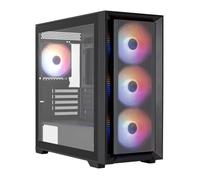 Aerocool Tern Mini, Caja PC Micro ATX, 4X Ventiladores FRGB 120mm, Ventana Completa Vidrio Templado, Frontal Mesh, Soporte Refrigeración Líquida 360mm, Filtros Antipolvo Magnéticos, 2X USB 3.0, Negro