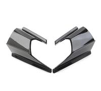 AerodináMico Wing para ADV150 ADV 150 2019 2020 1 Par ABS Motocicleta Lateral Winglet Alerón De Aleta Viento Cubierta Carenado Frontal Motocicleta AleróN(Fibra de Carbon)