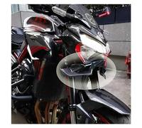 AerodináMico Wing para Kawasaki para Z 900 para Z900 2020 2021 2022 Motocicleta Negro Alerón Delantero Desnudo Winglet Aerodinámico Kit De Alas Spoiler Motocicleta AleróN(Fibra de Carbon)
