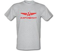 Aeroflot Russian Federation Airlines Russia Communism URSS - Camiseta de algodón pesado, gris, XXL