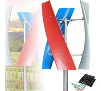 Aerogenerador 3palas, aerogenerador levitación magnética 12V/24V/48V, generador eólico eje, generador eólico vertical portátil con controlador MPPT; para hogares, alumbrado público. 3000W-12v