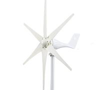 Aerogenerador, 6 aspas molinos de viento aerogenerador energía 3000W 12V 24V 48V con controlador carga Mppt for uso doméstico(Wind turbine Only,12V)