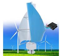 Aerogenerador de 12000W, 12V 24V 48V Turbina Eólica Vertical de Eje Helicoidal de Levitación Magnética, Generador de Imán Permanente Trifásico, para Casa, Terraza, Chalet o Autocaravana,D-12V