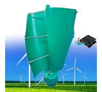Aerogenerador de 12000W, 12V 24V 48V Turbina Eólica Vertical de Eje Helicoidal de Levitación Magnética, Generador de Imán Permanente Trifásico, para Casa, Terraza, Chalet o Autocaravana,A-24V