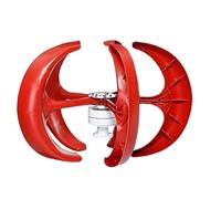 Aerogenerador Eolico, Generador de turbinas energía eólica 5KW12/24/48V 5 aspas generador linterna aerogeneradores eje Vertical for controlador farola(Rot,With controller,24V)