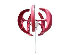 Aerogenerador Kit de nerador turbina eólica Vertical con forma linterna, 5KW, 12V, 24V, for el hogar, molino viento poco ruido 5000W(Blauw,12V)