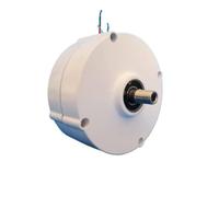 Aerogenerador nerador de imán permanente baja velocidad, 200W, 300W, 12V/24V, Motor doméstico, turbina eólica DIY(No Base,DOUBLE SHAFT_12V_200W)