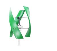 Aerogenerador nerador de turbina eólica vertical poco ruido for el hogar 10kW, molino viento Vertical pequeño for granja 10000W, 12V, 24V y 48V(Green-acc,24V)
