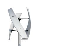 Aerogenerador nerador de turbina eólica vertical poco ruido for el hogar 10kW, molino viento Vertical pequeño for granja 10000W, 12V, 24V y 48V(White-acc,24V)