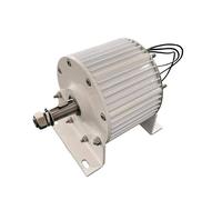 Aerogenerador nerador eléctrico de alta eficiencia, 20000W, 24V, 48V, 96V, 120V, alternador imán permanente bajas RPM, Motor turbina 20KW con Base(TAPER SHAFT_120V_20KW)