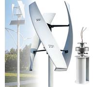 Aerogenerador Vertical 16000W 20000W 12V 24V 48V 220V con Controlador, Kit de generador de turbina eólica para terraza, Marina, Autocaravana, Barco(16000W,48V)