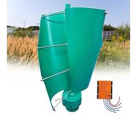 Aerogenerador Vertical Turbina Eólica 16000W Sin Ruido Generador de turbina eólica Vertical, Aerogenerador de levitación magnética con Controlador MPPT para Molino de Viento Verde(Teal,48V)