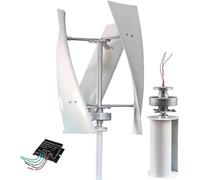 Aerogeneradores, Turbina eólica de eje Vertical 16000W 20000W 12V 24V 48V 220V con controlador MPPT, pequeño molino de viento de bajo ruido for farolas,Kit generador eólico(20000W,220V)