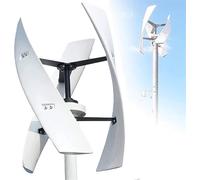 Aerogeneradores Turbina Vertical 16000W/20000W Generador energía eólica Kit 12V 24V 48V 220V con 3 aspas y Controlador para suplementación doméstica(16000W,48V)