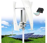 Aerogeneradores Vertical 12V 24V 48V 220V con Controlador de Carga a Prueba Agua 3 aspas para Uso doméstico 16000W 20000W Sin Ruido Aerogenerador Vertical levitación magnética(20000W,220V)