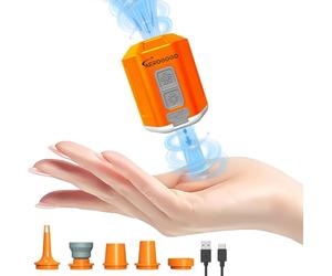 Aerogogo GP4, Bomba multifunción Recargable con función de Linterna Giga Pump 4.0, Orange