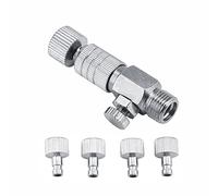 Aerógrafo Desconexión Rápida Liberación Acoplamiento Adaptador ConectorAdaptador de manguera de aire con 4 unids 1/8 "Conexiones macho hembra