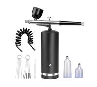 Aerógrafo For Uñas, Aerógrafo Portátil Con Compresor, Aerógrafo For Pintar, Minicompresor, Pistola De Pintura For Uñas, Arte, Pintura, Manualidades, Modelado Control Preciso(Black)