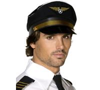 Aerolínea Piloto Sombrero Hombre Despedida de Soltero Disfraz Accesorio Capitán