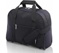 Aerolite Bolsa de vuelo para equipaje de cabina debajo del asiento, 40 x 30 x 15 pulgadas, nueva y mejorada British Airways, EasyJet, Virgin Atlantic, KLM, color negro, Black, Bolsa de viaje Carry On